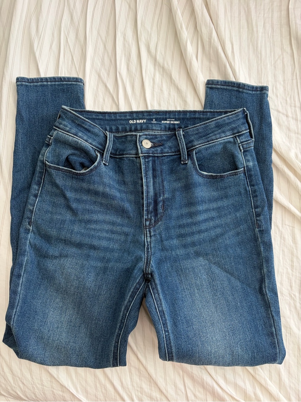 OLD NAVY High Rise Medium Wash Super Skinny Jean